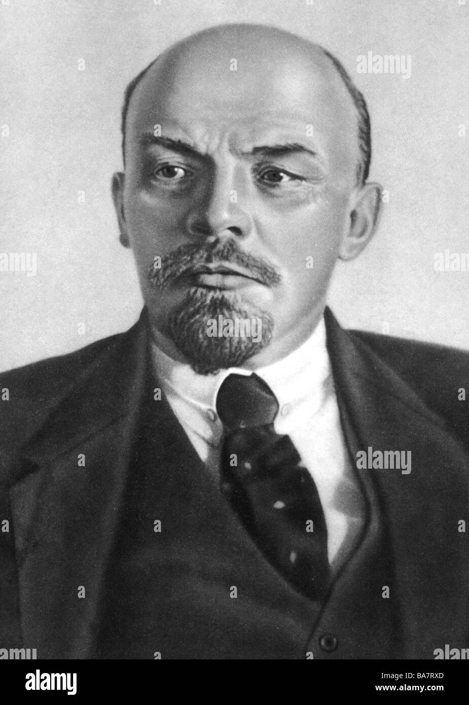 Lenin (Vladimir Ilyich Ulyanov), 22.4.1870 - 21.1.1924, Russian politician, portrait, October 1918, Stock Photo