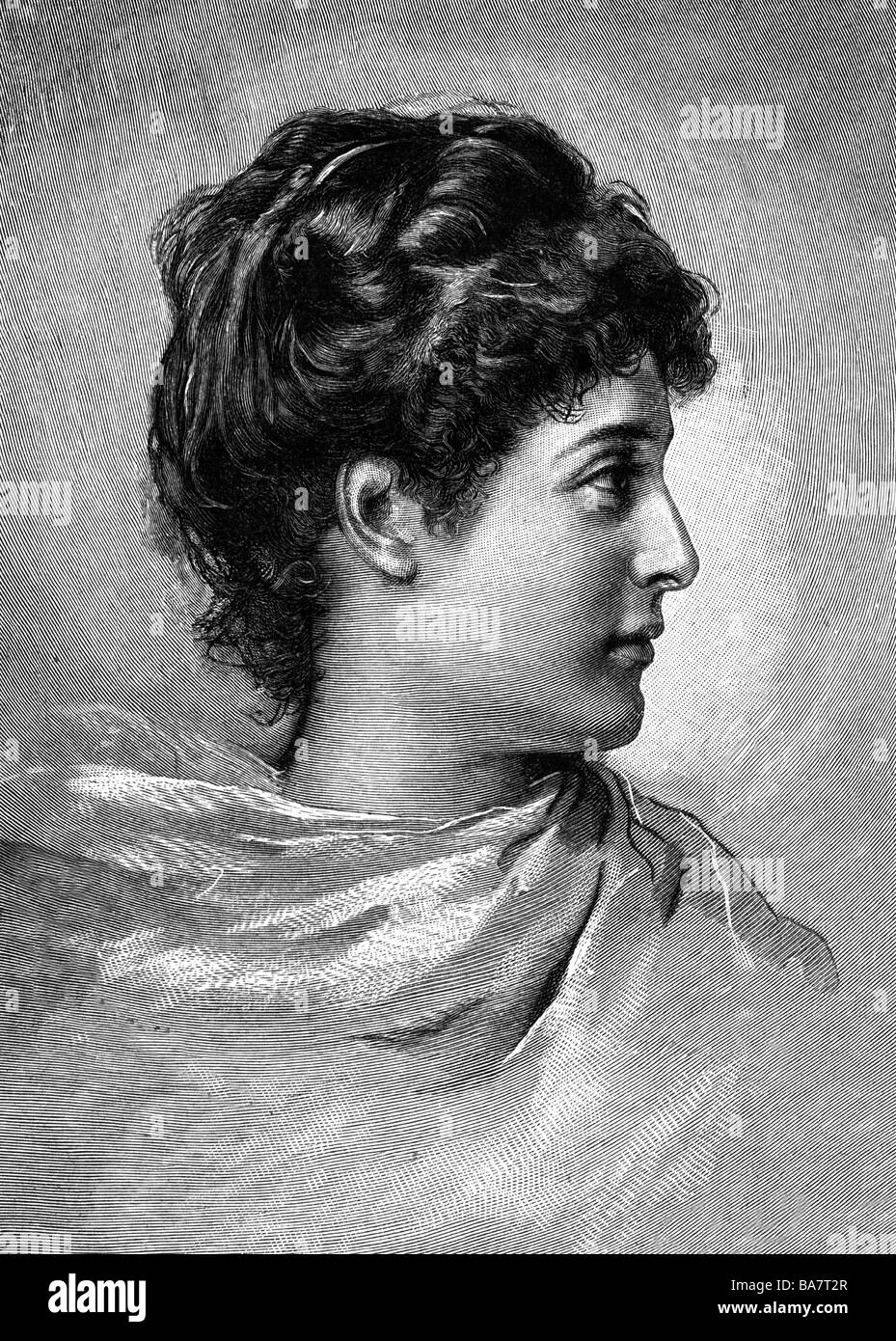 Margaret, 20.11.1851 - 4.1.1926, Queen of Italy 9.1.1878 - 29.7.1900, portrait, wood engraving after painting by Gustav Papperitz (1846 - 1918), Stock Photo