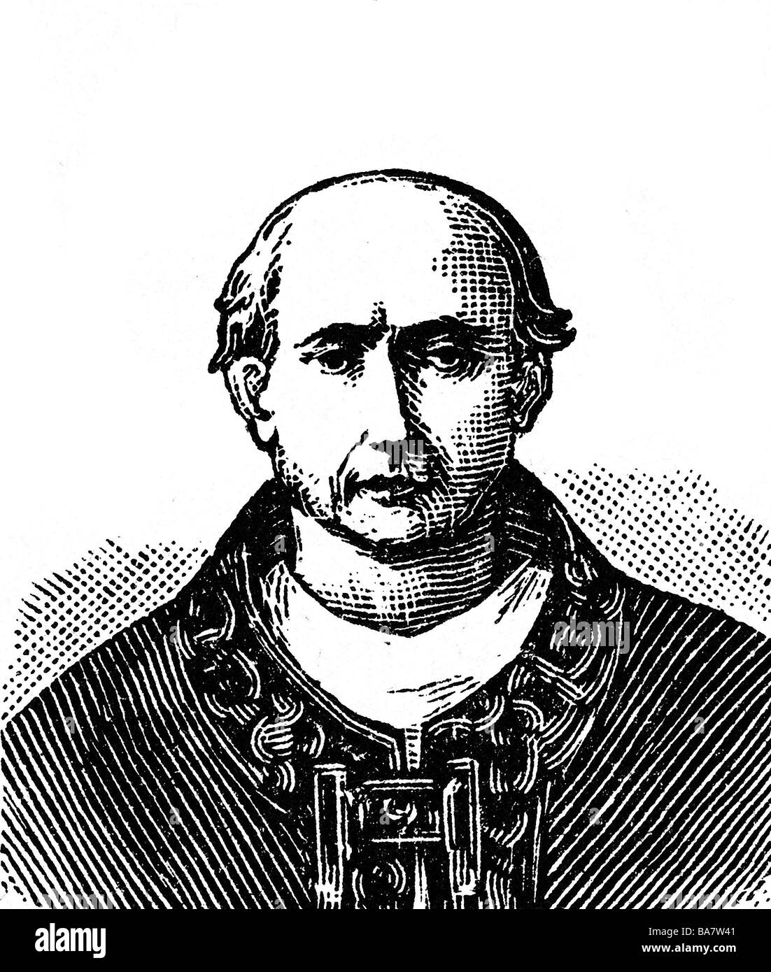 John XXII (Jacques Dueze), 1245 - 1334, pope 1316 - 1334, portrait, wood engraving, circa 1900, , Stock Photo