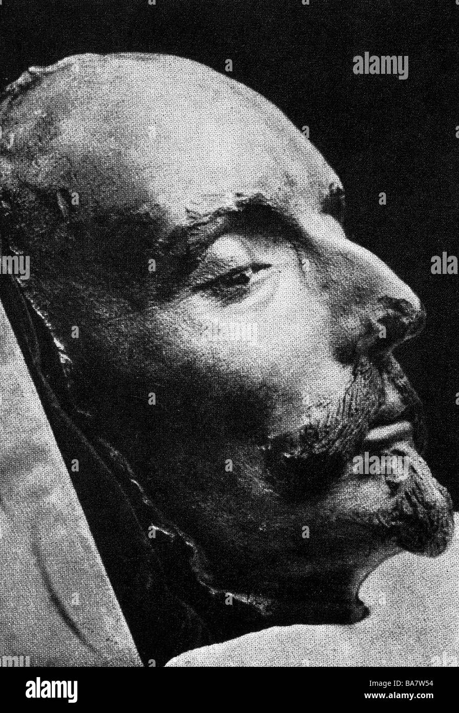 Shakespeare, William, 23.4.1564 - 23.4.1616, English poet, his death mask  Stock Photo - Alamy