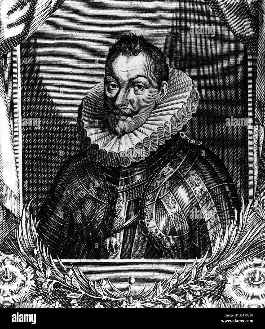 Philip III, 14.4.1578 - 31.3.1621, King of Spain 14.4.1598  - 31.3.1621, portrait, copper engraving, 17th century, , Artist's Copyright has not to be cleared Stock Photo