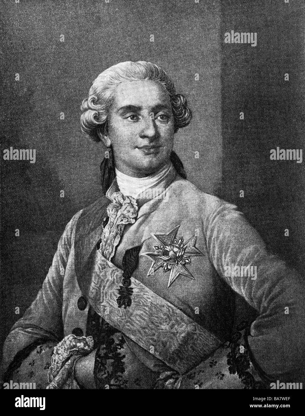 Louis XVI, 23.8.1754 21.1.1793, King of France 10.5.1774 Stock Photo