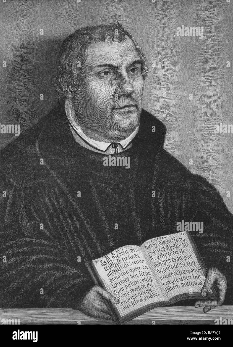 Engraving martin luther 1483 1546 Black and White Stock Photos & Images ...