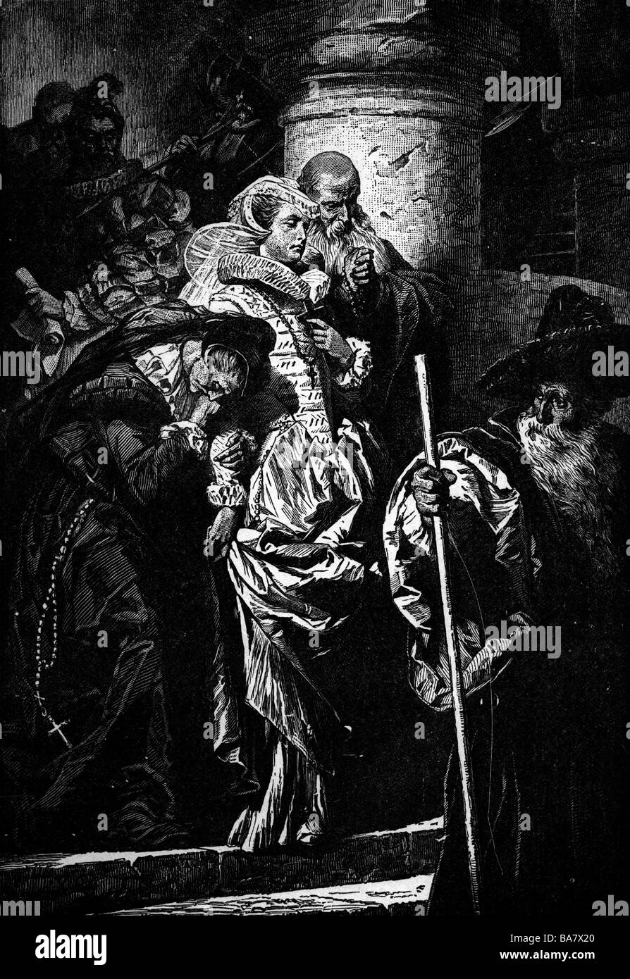 Mary I of Scotland (Mary Stuart), 8.12.1542 - 8.2.1587, Stock Photo