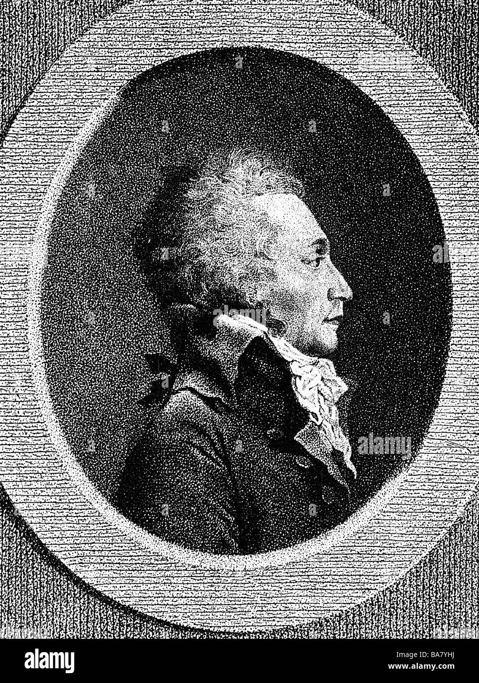 Portrait maximilien de robespierre 1758 hires stock photography and