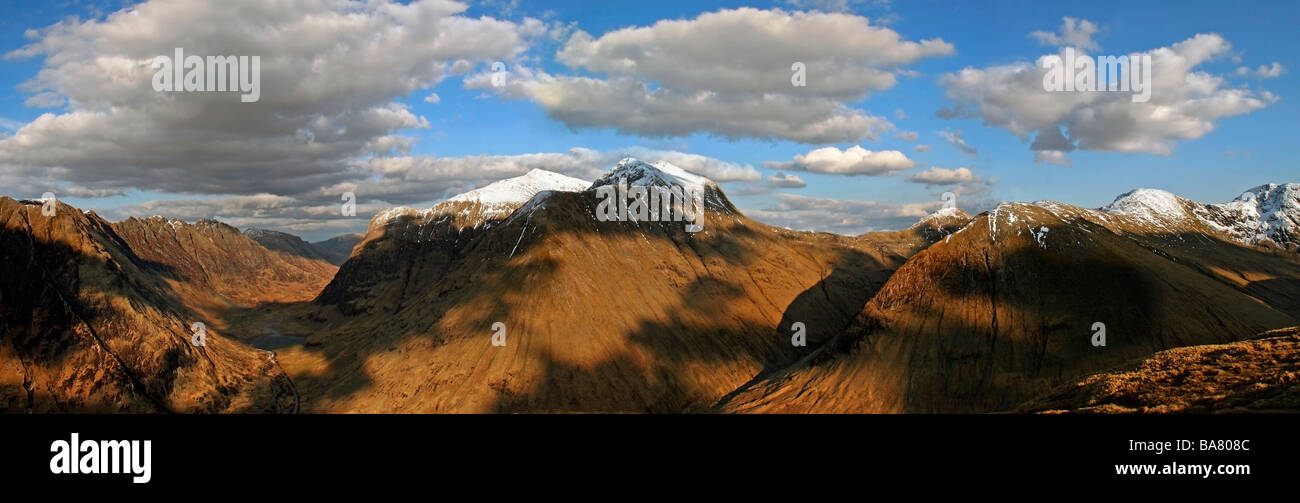 View from Meall Mor, Glen Coe, Highlands, Scotland, UK Stock Photo