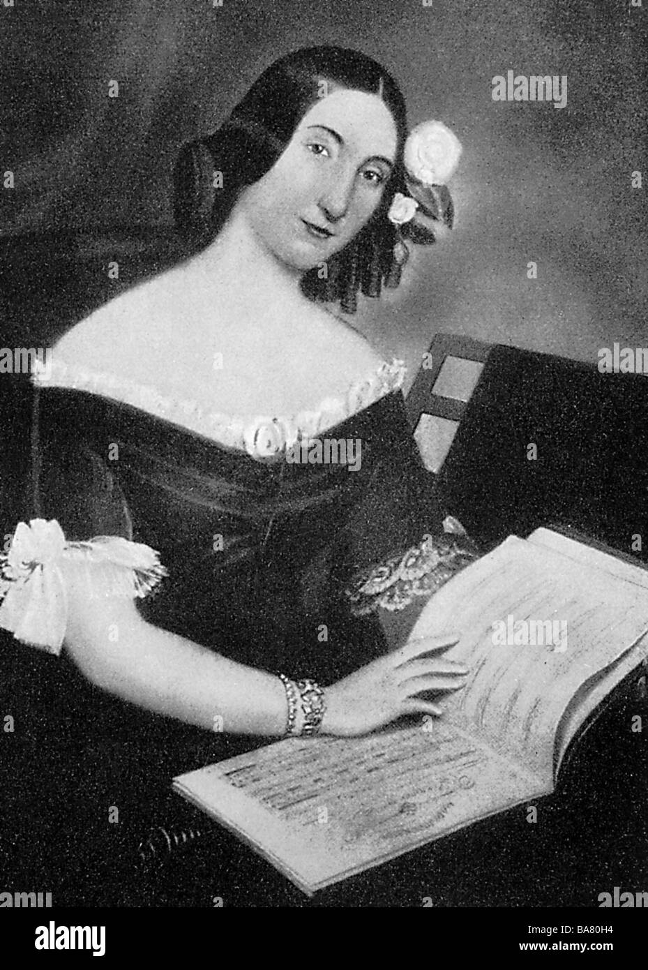Verdi, Giuseppe, 10.10.1813 - 27.1.1901, Italian composer, his second wife Guiseppina Strepponi (since 1859), half length, Stock Photo