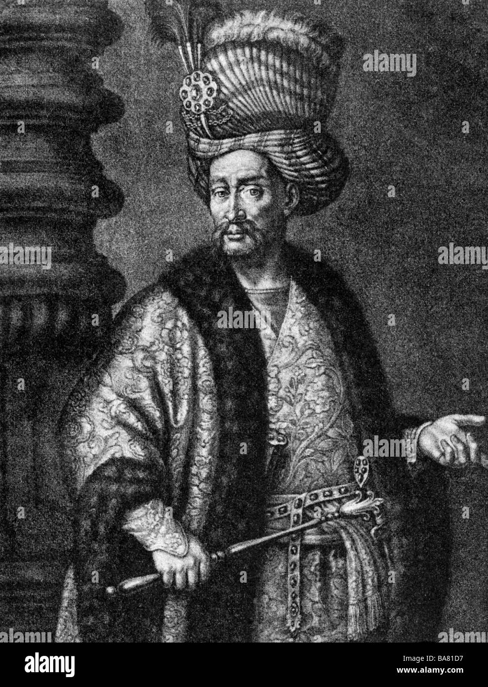 Nader Shah, 22.10.1726 - 19.6.1747, Shah of Iran 8.3.1736 -19.6.1747,  copper engraving by J. J. Haid, 18th century, , Artist's Copyright has not to be cleared Stock Photo