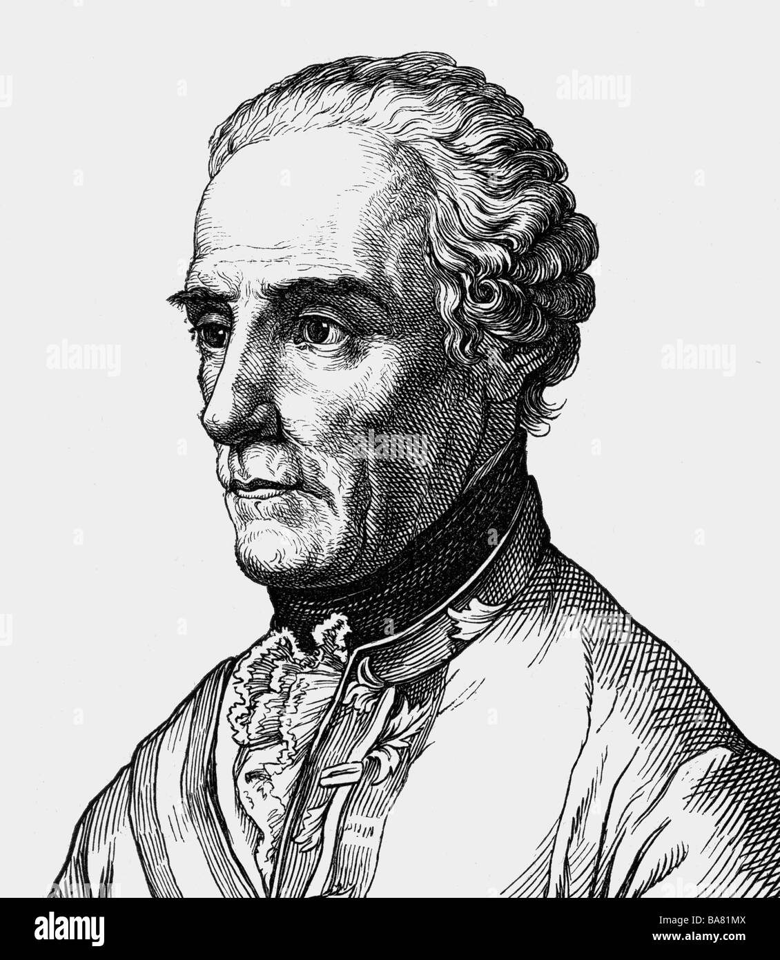 Laudon, Gideon Ernst von, 2.2.1717 - 14.7.1790, Austrian general, portrait, steel engraving, 19th century,  , Artist's Copyright has not to be cleared Stock Photo