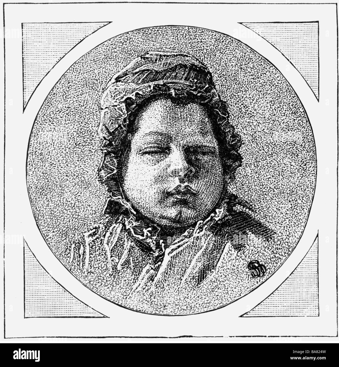 Napoleon Francois Joseph Charles, 20.3.1811 - 22.7.1832, King of Rome 1811 - 1814, Duke of Reichstadt 1817 - 1832, portrait, as child, wood engraving after drawing by Pierre Paul Prudhon, 1811, , Stock Photo