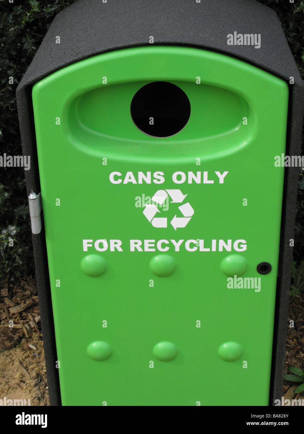 Recycling Container for cans Stock Photo Alamy