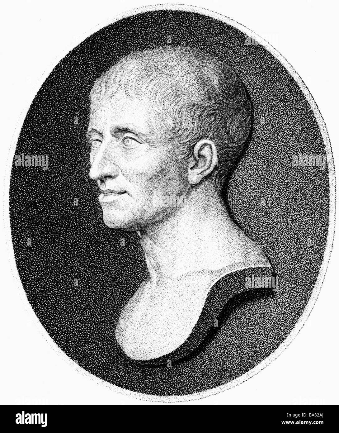 Haydn, Joseph, 31.3.1732 - 31.5.1809, Austrian composer, portrait, steel engraving, 19th century, , Artist's Copyright has not to be cleared Stock Photo