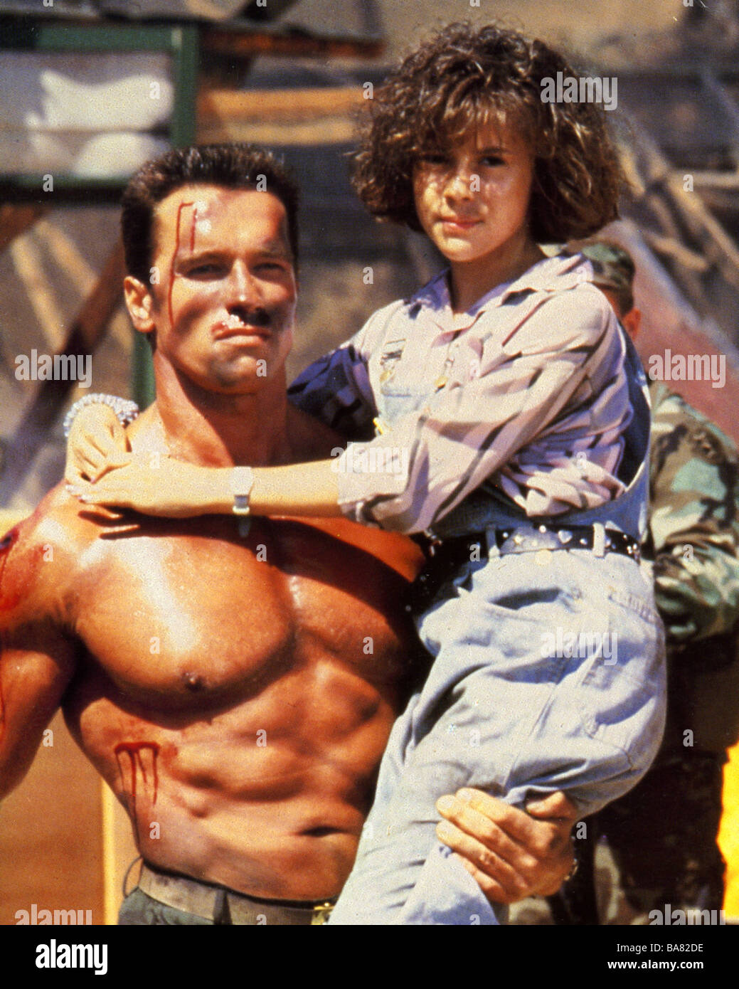 COMMANDO 1985 TCF film with Arnold Schwarzenegger Stock Photo