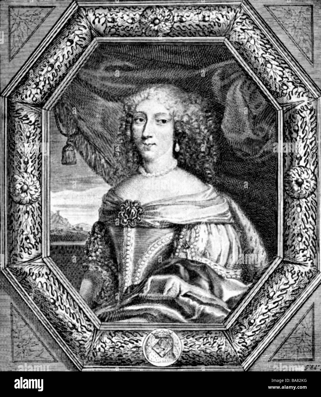 Louise francoise de la baume le blanc de la valliere hires stock