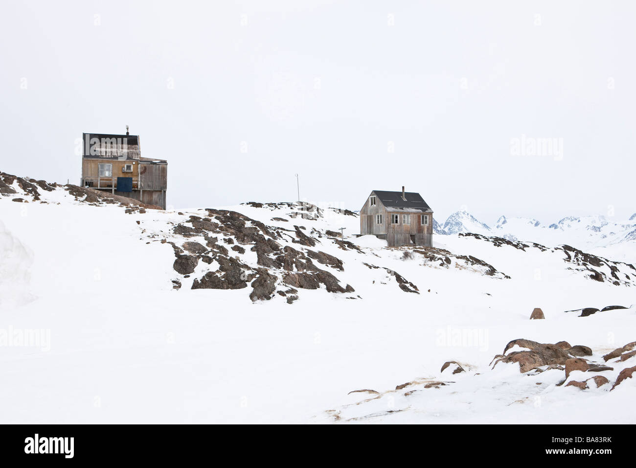 Homes in Kulusuk, Greenland Stock Photo Alamy