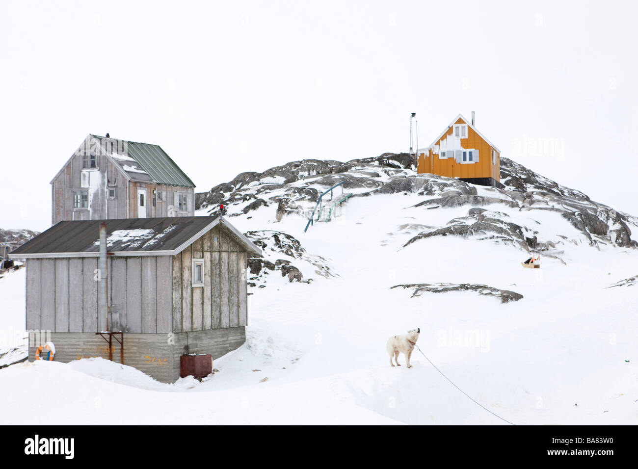 Homes in Kulusuk, Greenland Stock Photo Alamy