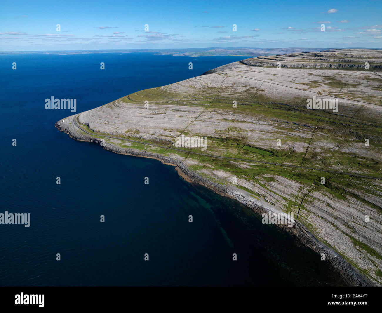 Black Head The Burren Co Clare Aerial Stock Photo Alamy