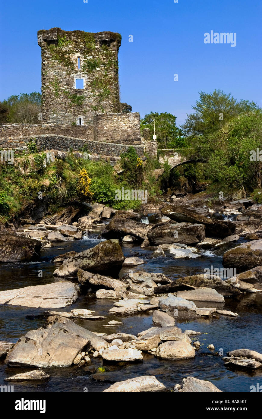 Carrganass Castle Beara Peninsula Cork ireland Stock Photo