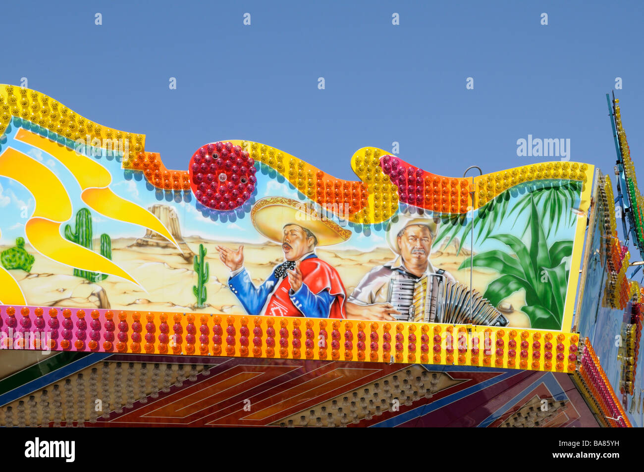 Fahrgeschäft Hamburger DOM Deutschland Fairground ride Hamburg DOM Germany Stock Photo