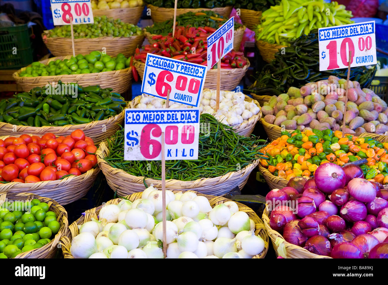 La Merced market Mexico City Stock Photo