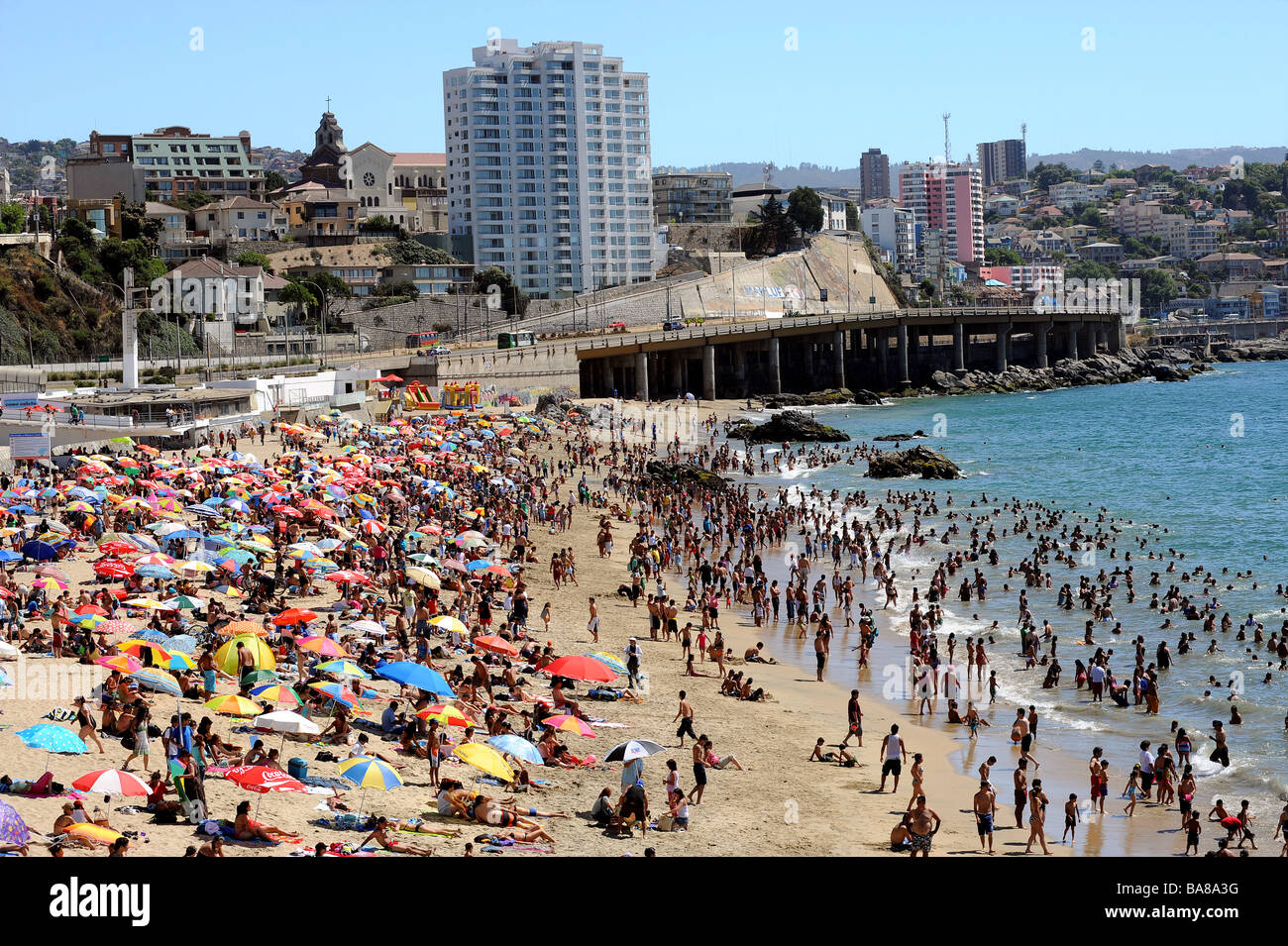 Chile, Vina del Mar : the waterfront Stock Photo - Alamy