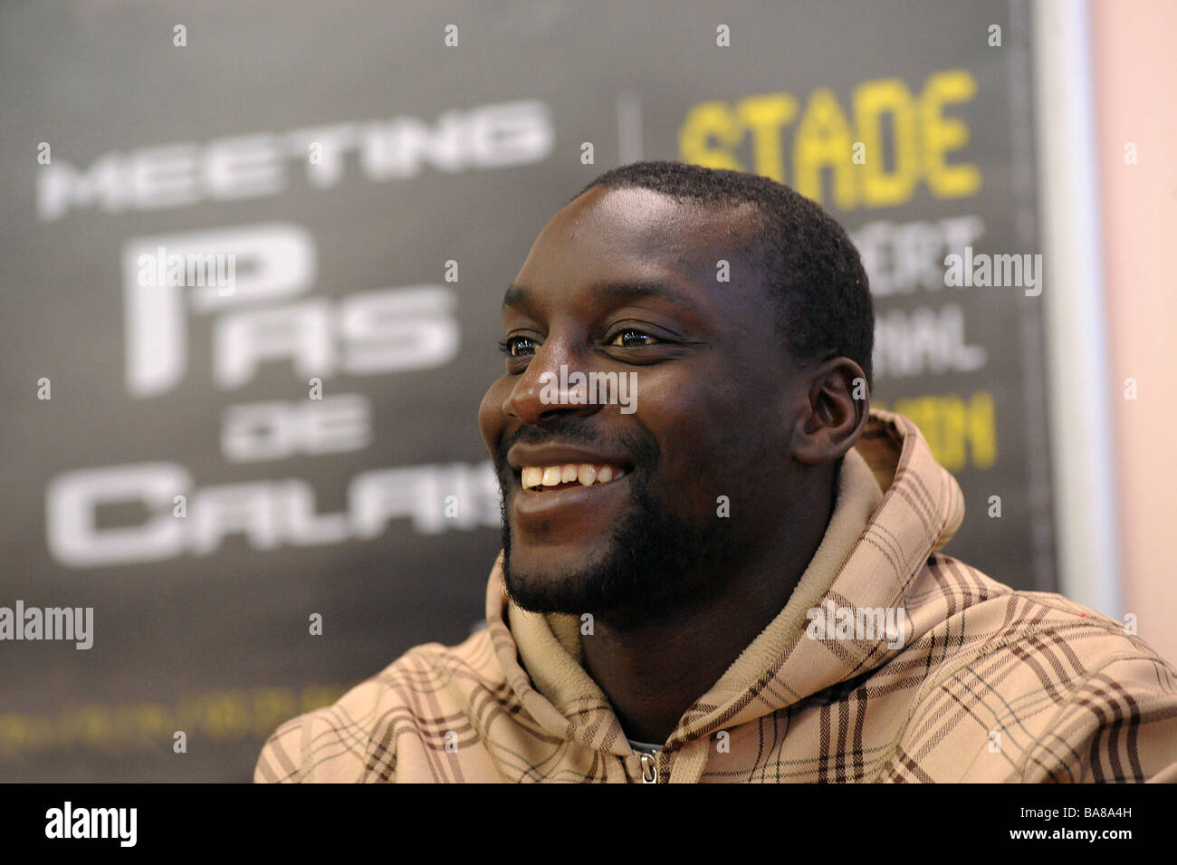 Athlete Ladji Doucouré Stock Photo