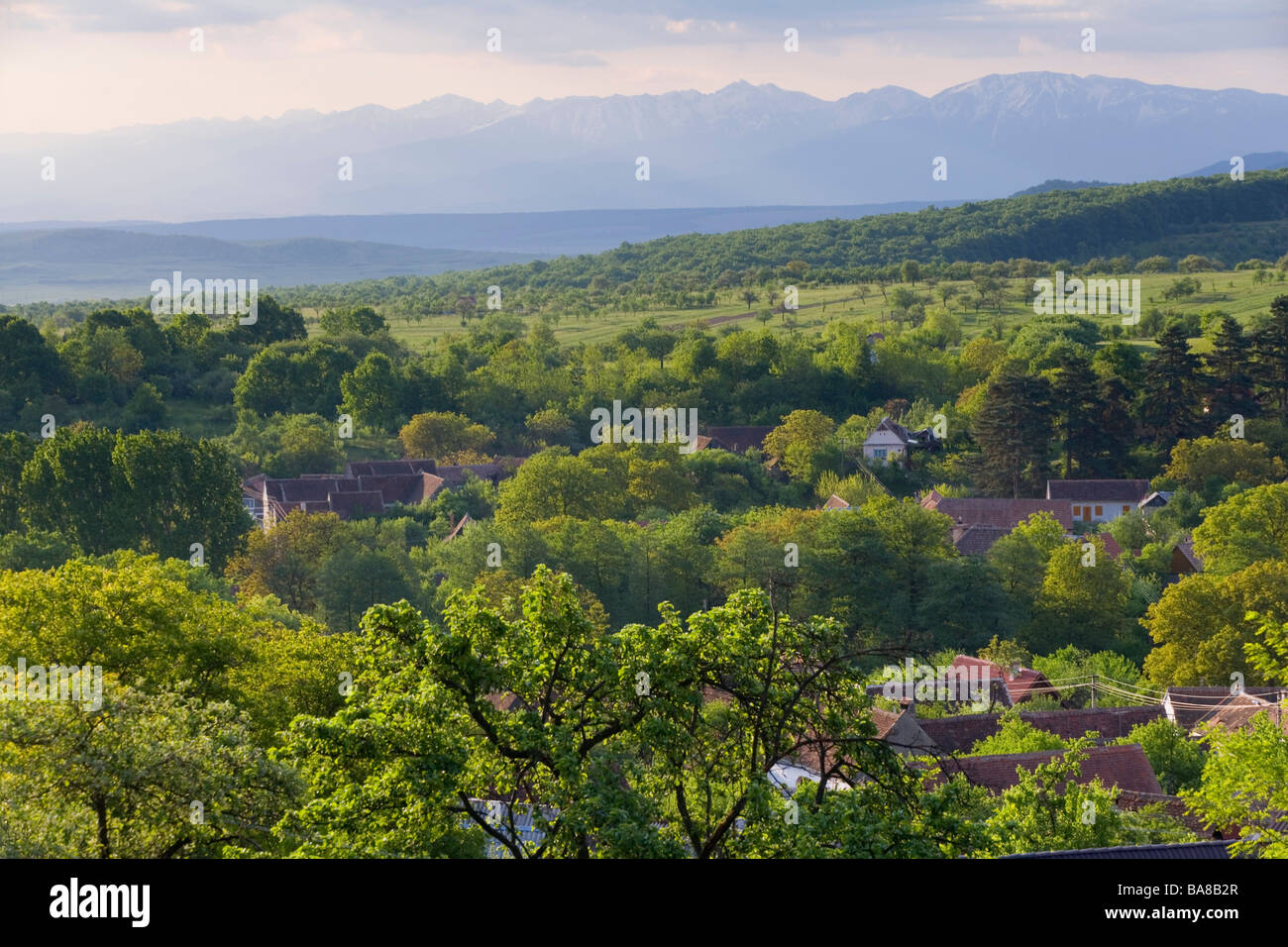 Vale Village, nr Sibiu, Transylvania, Romania Stock Photo