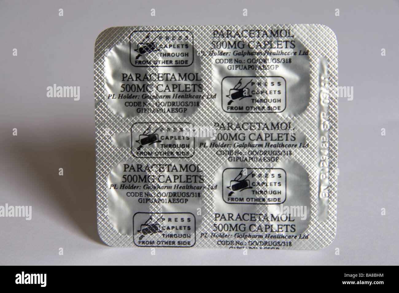 A blister pack of paracetamol pills Stock Photo Alamy