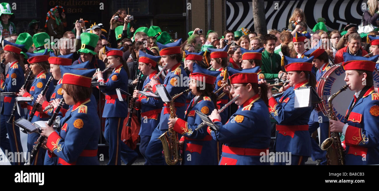 St Patrick s Day Dublin Ireland Stock Photo