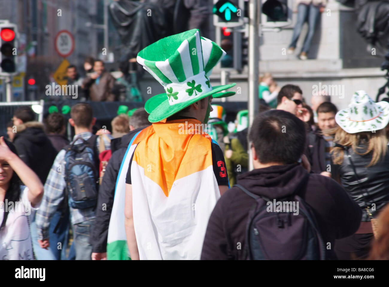 St Patrick s Day Dublin Ireland Stock Photo