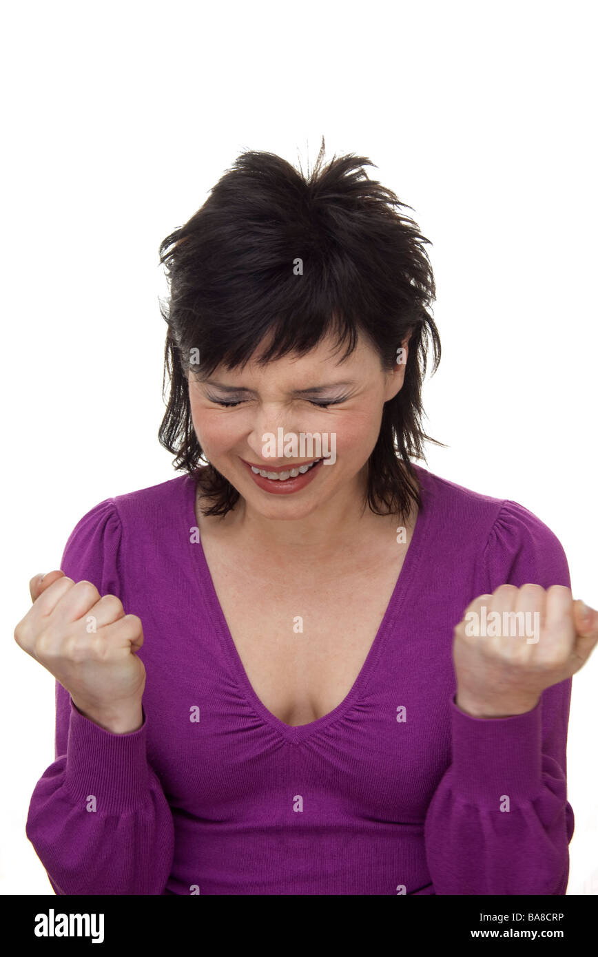 woman about to cry Stock Photo
