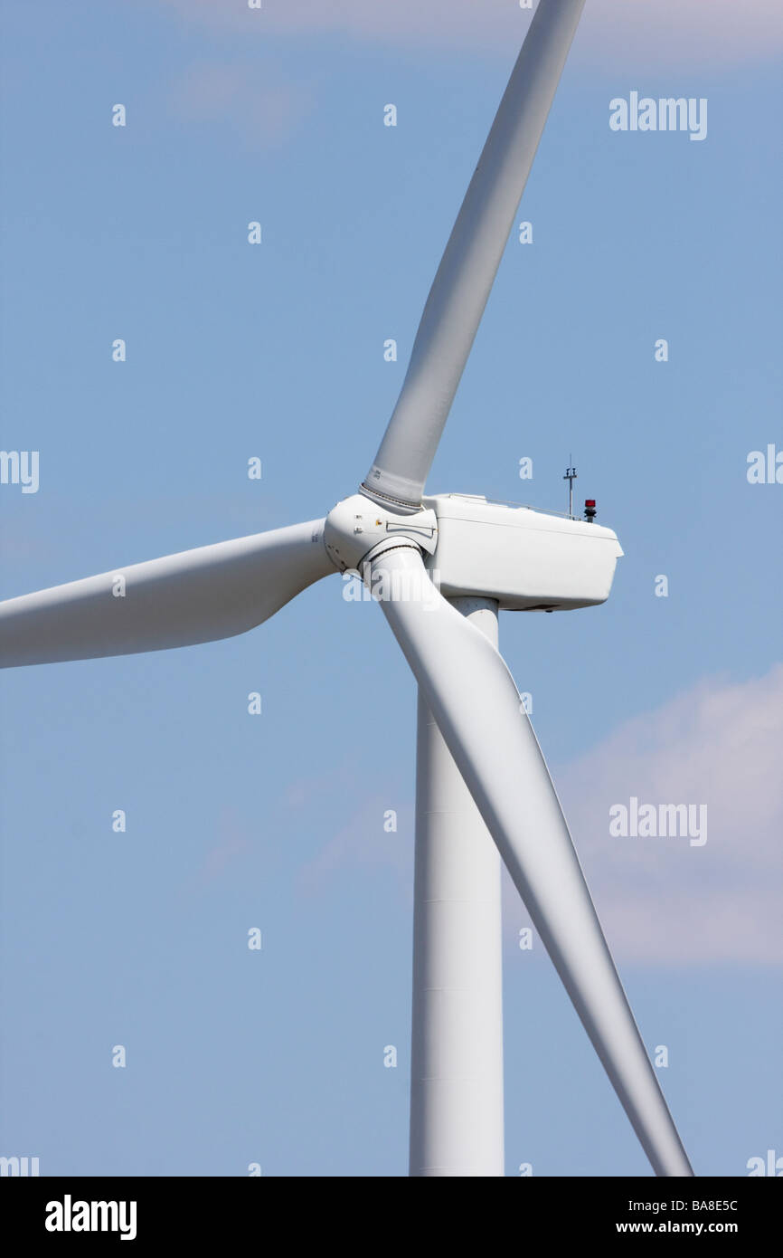 Wind Turbine closeup Stock Photo