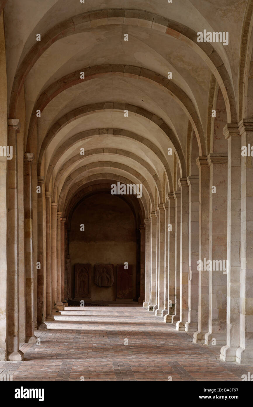 Kloster Eberbach, Zisterzienserkloster, Klosterkirche, südliches Seitenschiff Stock Photo