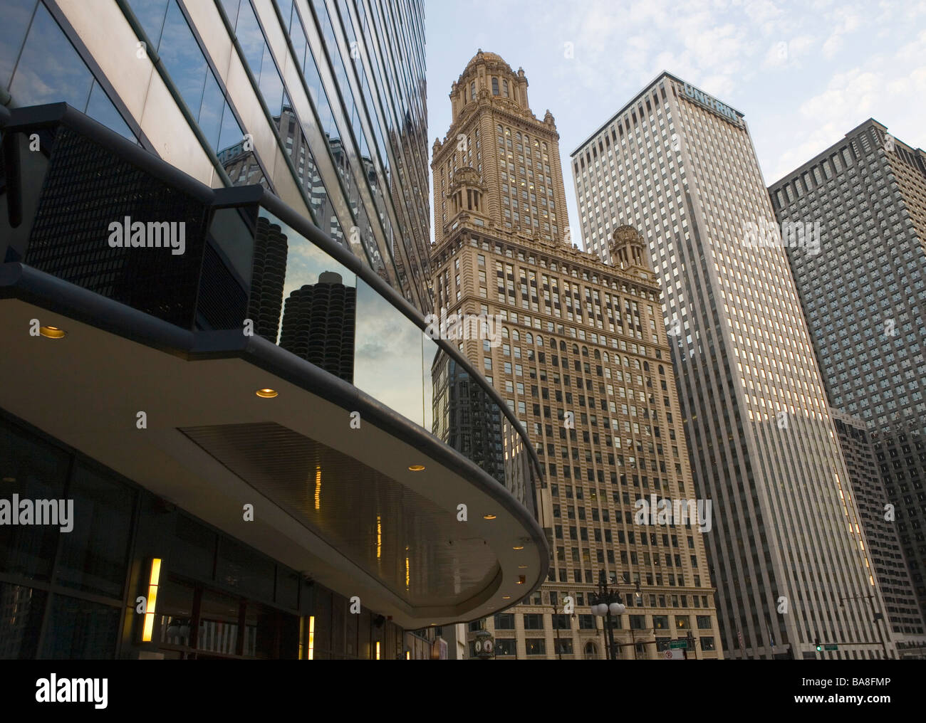 Wabash Ave, Chicago, IL, August 12, 2008. Stock Photo