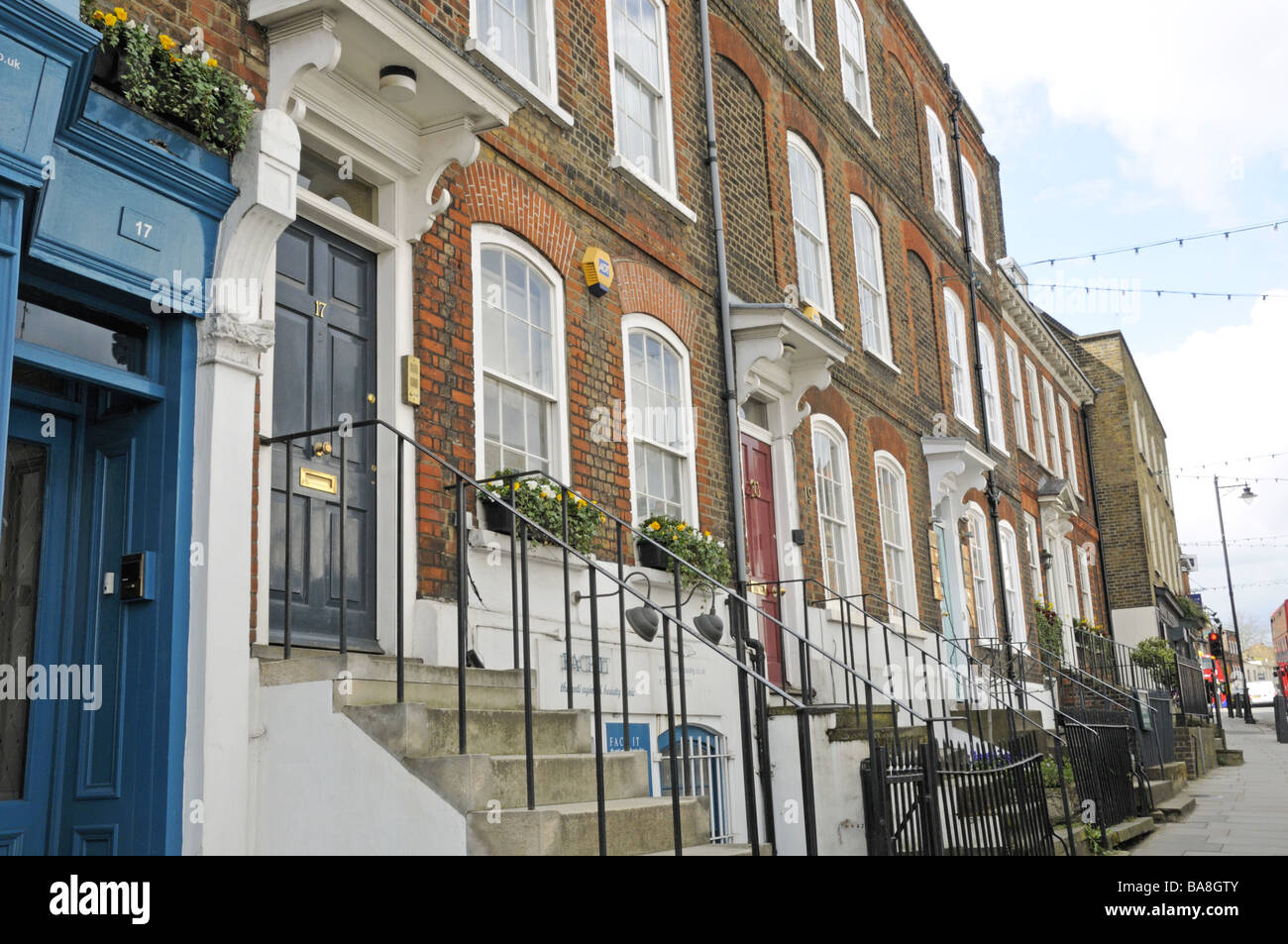 Houses Highgate Village London England UK Stock Photo Alamy
