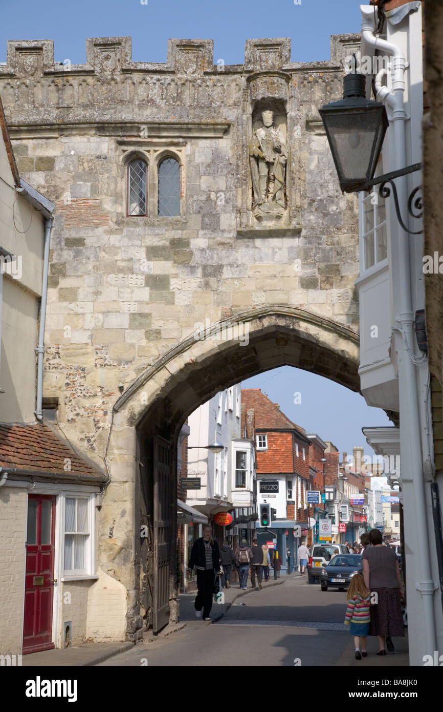 Ancient archway in Salisbury Wiltshire Stock Photo