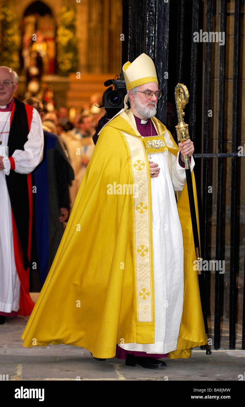 The Most Reverend and Right Honourable Doctor Rowan Williams at his  enthronement as Archbishop of Canterbury Stock Photo - Alamy