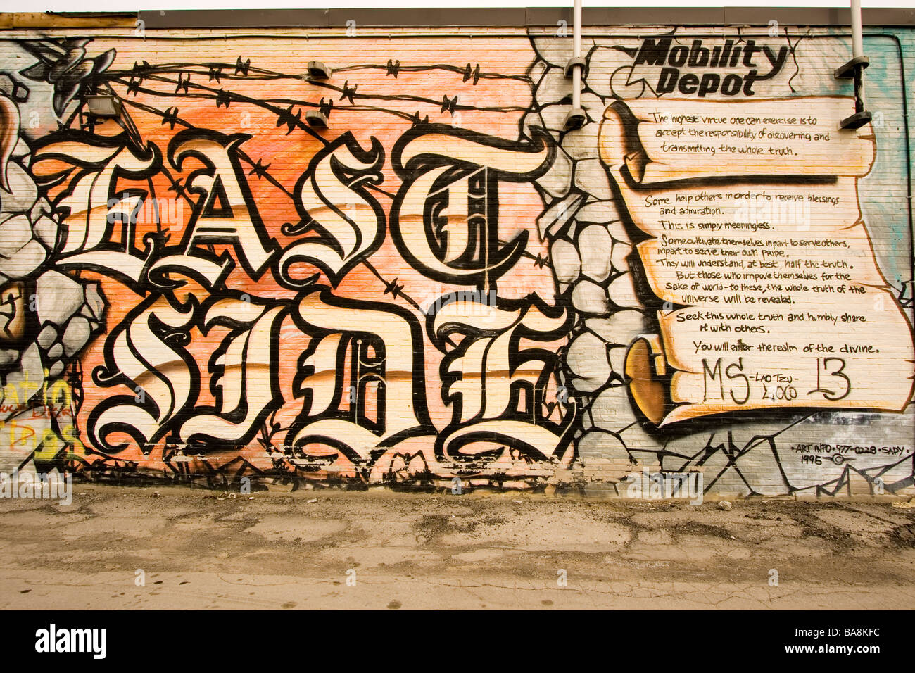 graffiti in Scarborough Toronto Canada Stock Photo