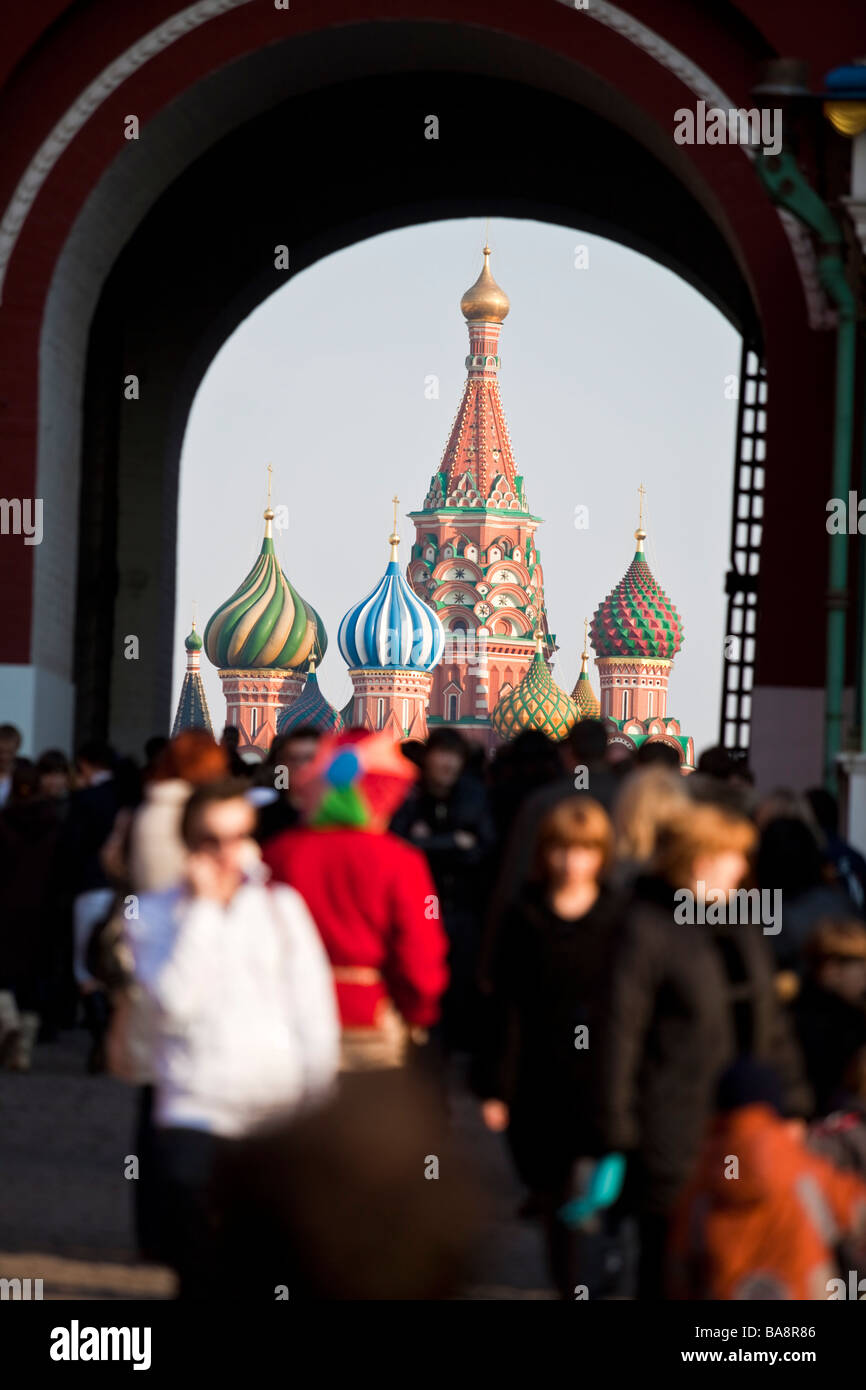 Cathedral of St. Basil the Blessed, Red Square, Moscow, Russia Stock ...