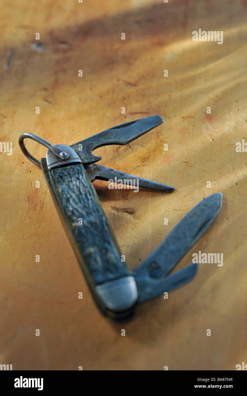 Old pocket knife Stock Photo Alamy