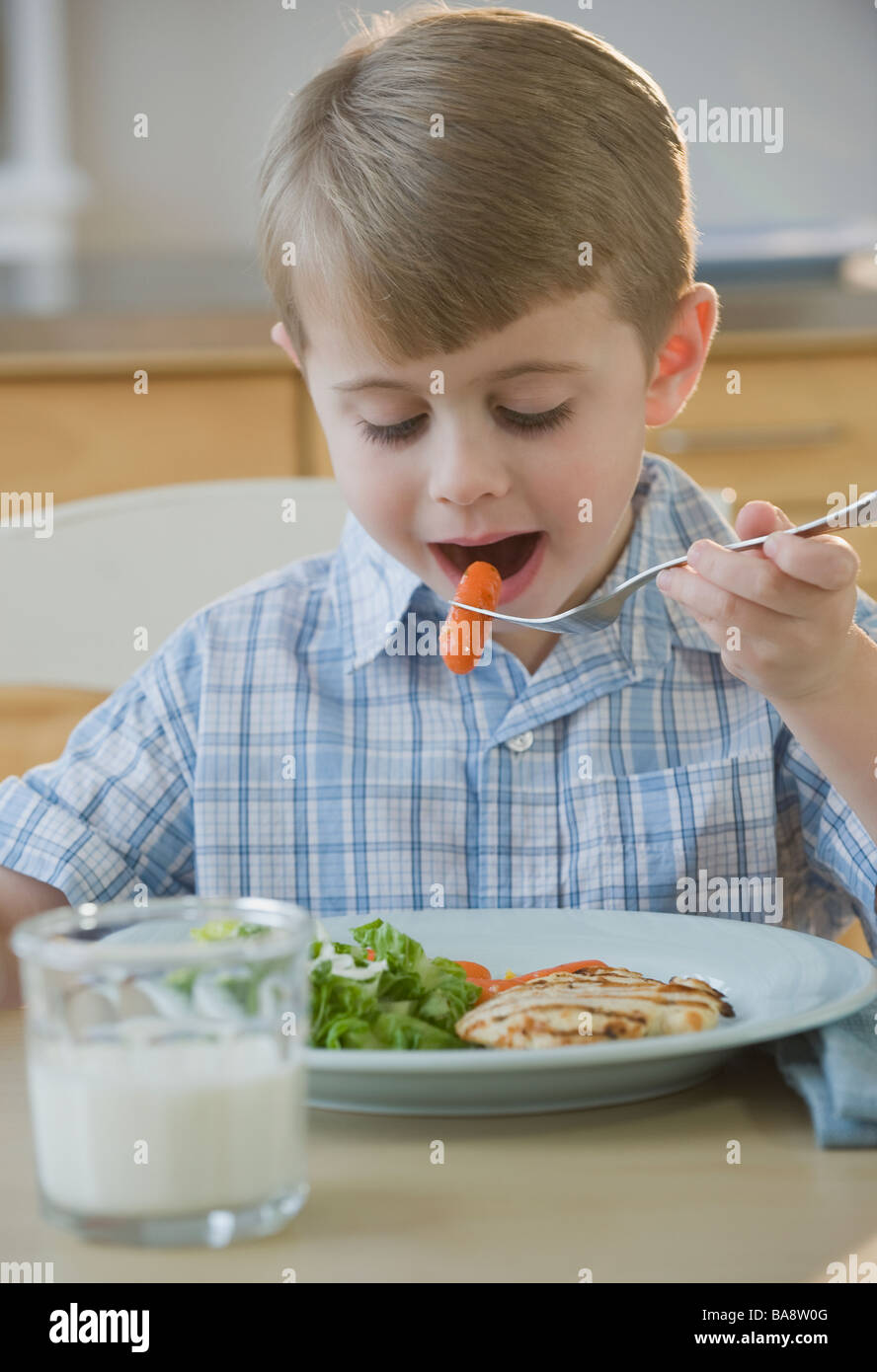 Child Eating Dinner