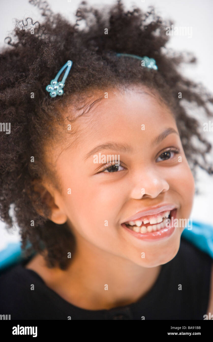 Cute cheerful african american Cut Out Stock Images & Pictures - Alamy