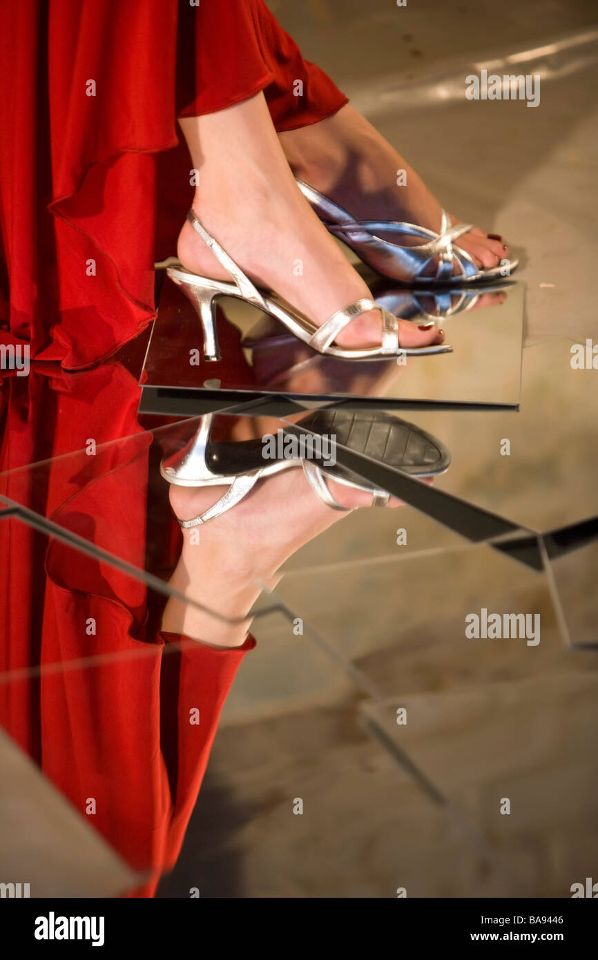 Close up young feet in heels hires stock photography and images Alamy