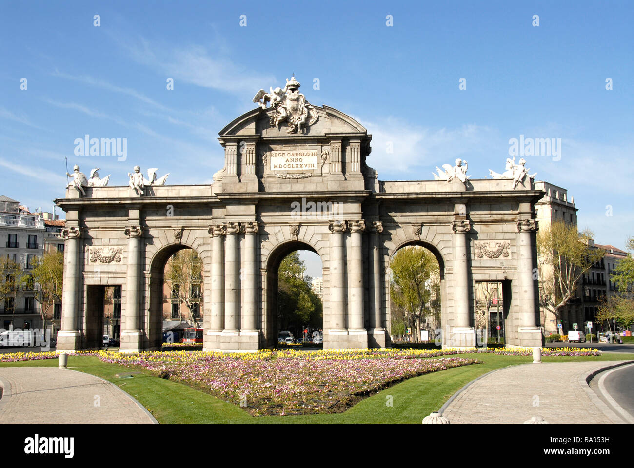 Alcala gate, Madrid, Spain Stock Photo