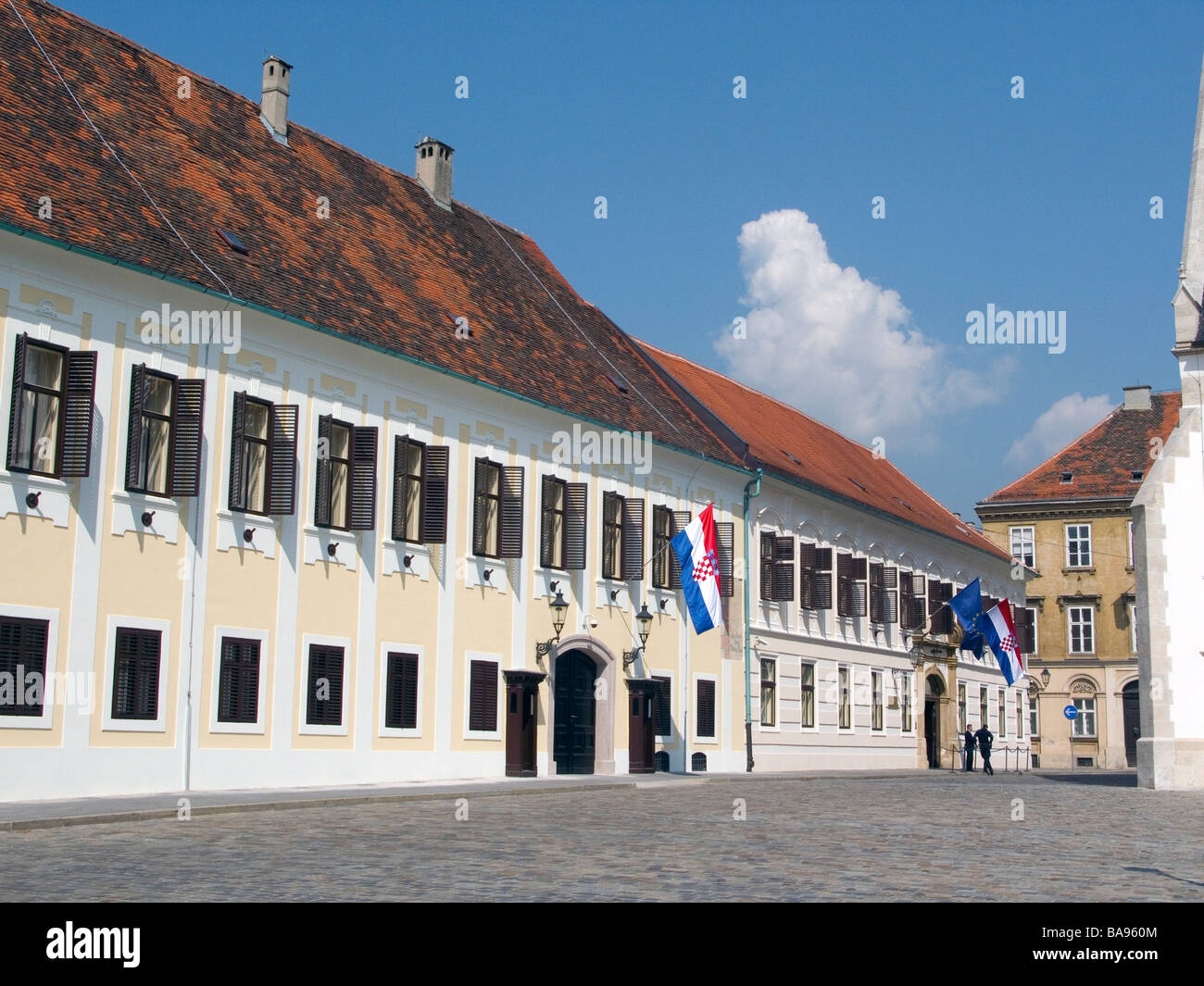 Banski dvori, Croatian government building, Upper Town, Zagreb, Croatia Stock Photo