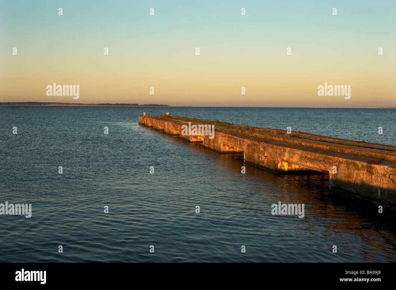 A pier in the sunset Stock Photo - Alamy
