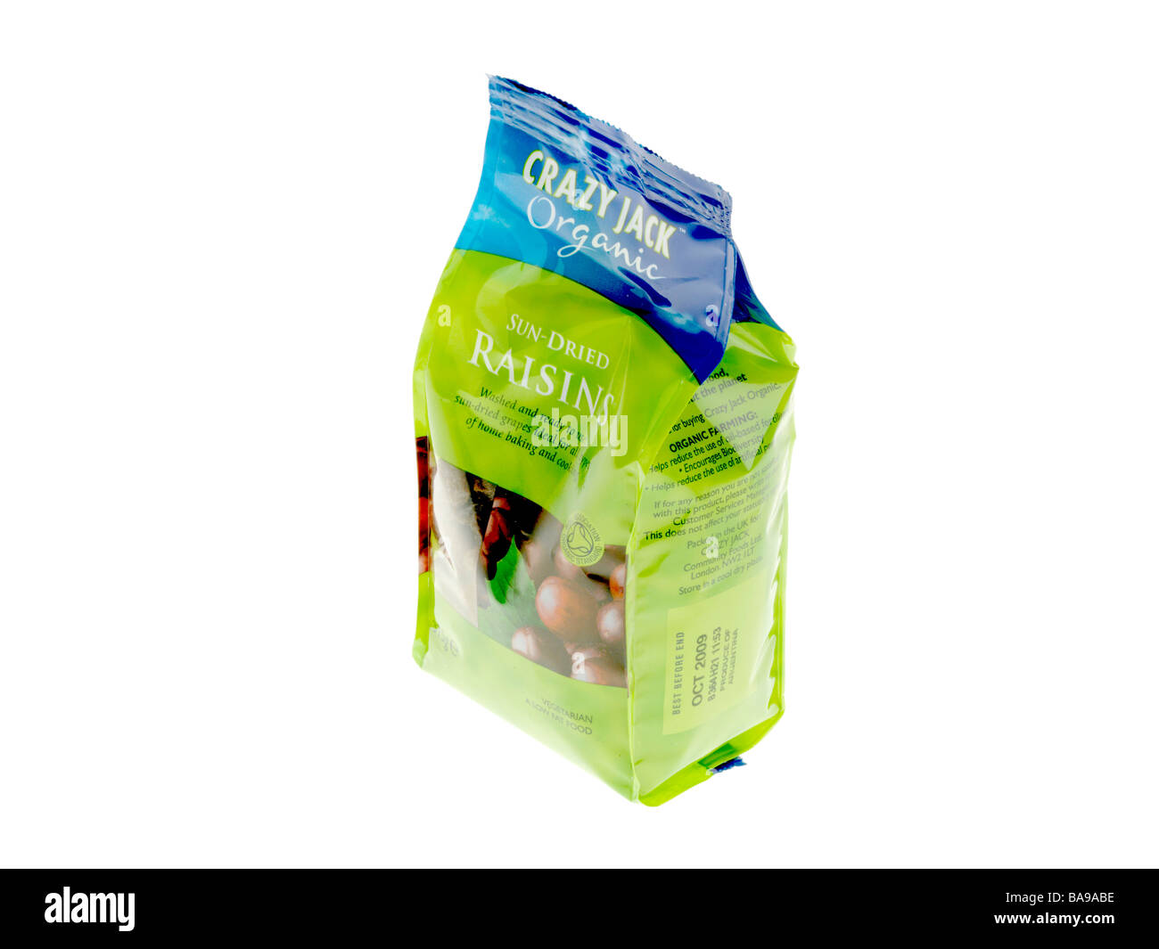 Bag of Raisins Stock Photo Alamy