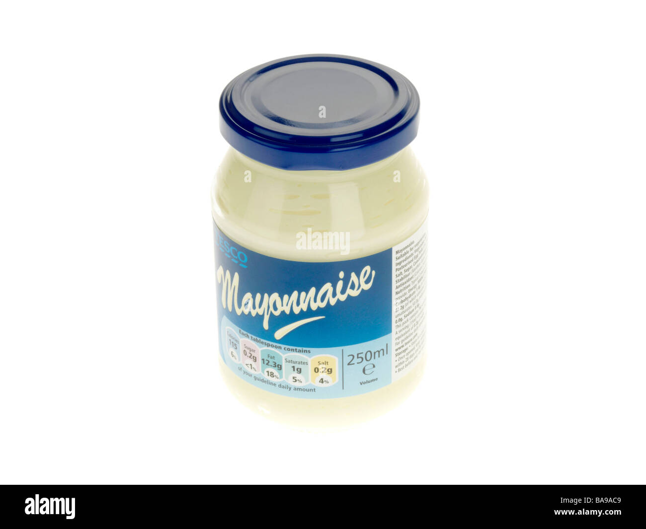 Jar of Mayonnaise Stock Photo Alamy