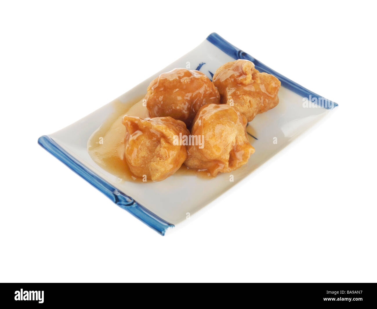 Sweet and Sour Chicken Balls Stock Photo