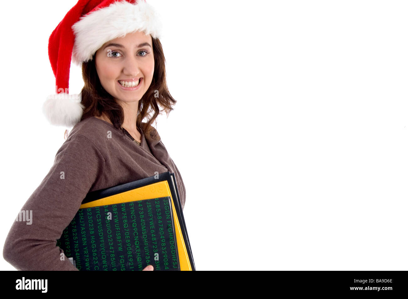 teenager student holding her books Stock Photo - Alamy